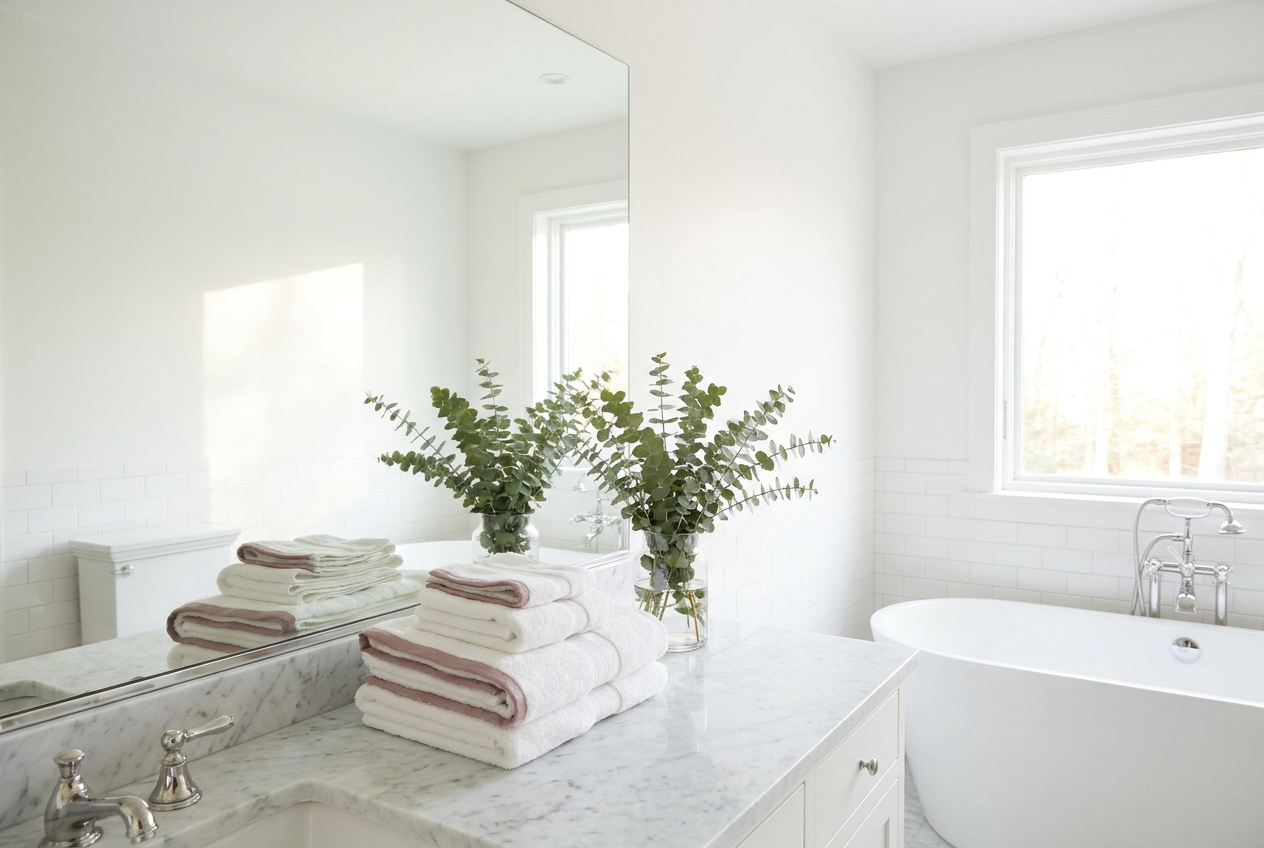 Sparkling clean bathroom
